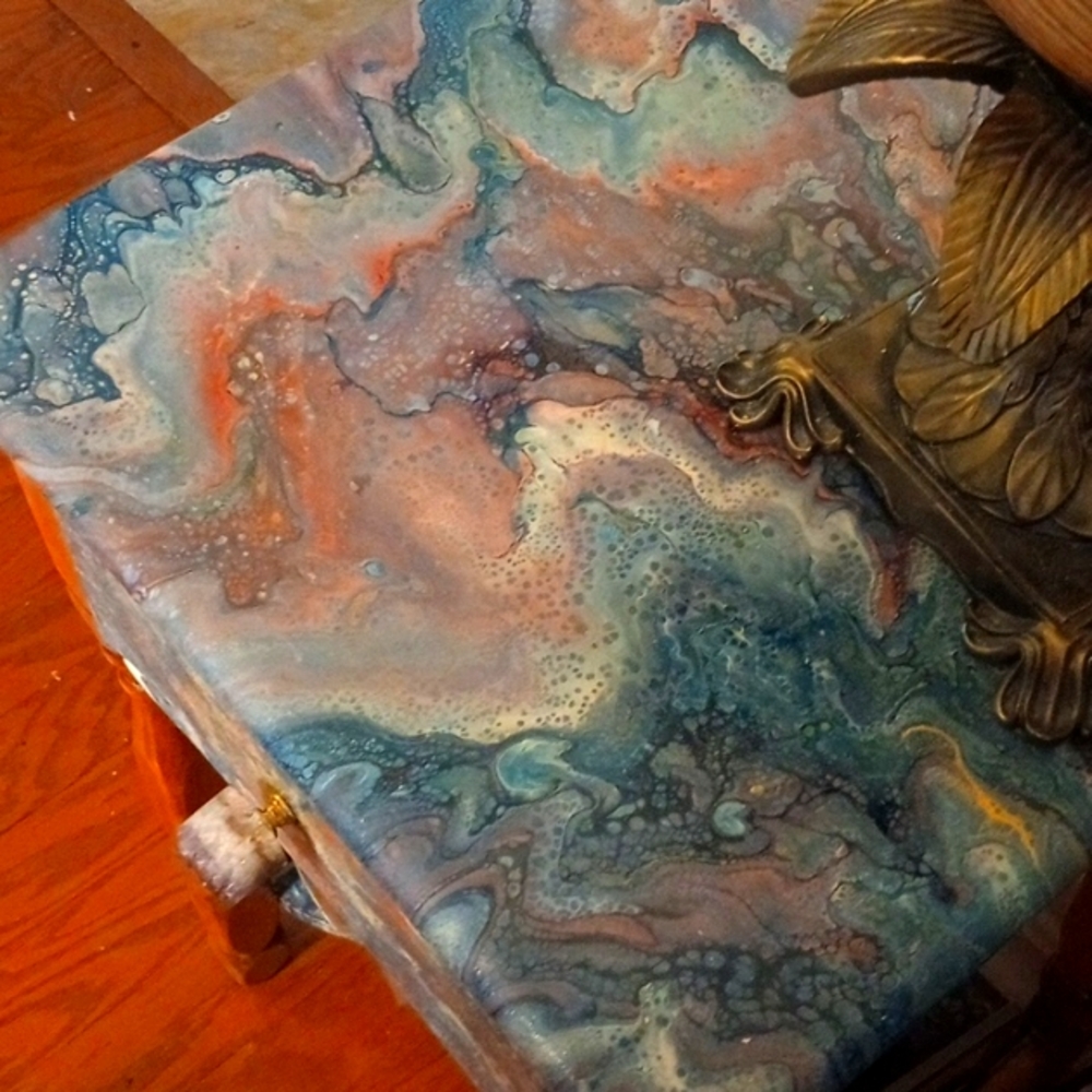 Vintage table art.